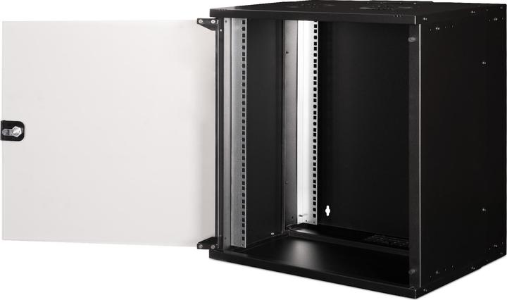 Produktbild Digitus 19" 12HE Wandgehäuse, SOHO PRO 592 x 540 x 400 mm, schwarz (10.86 HE, 19 Zoll Rack)
