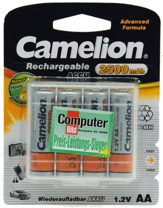 Actual product image Camelion NH-AA2500-BC4 (4 pcs., AA, 2500 mAh)