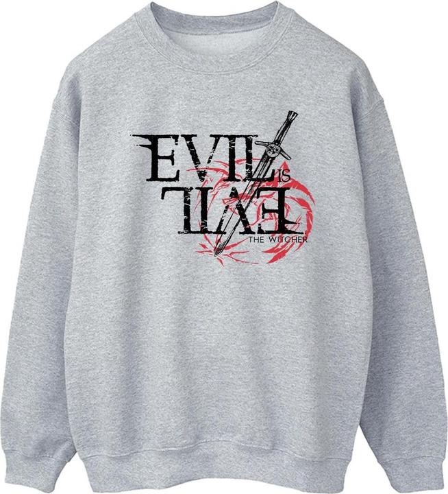 Produktbild Netflix The Witcher Evil Is Evil Sweatshirt (L)