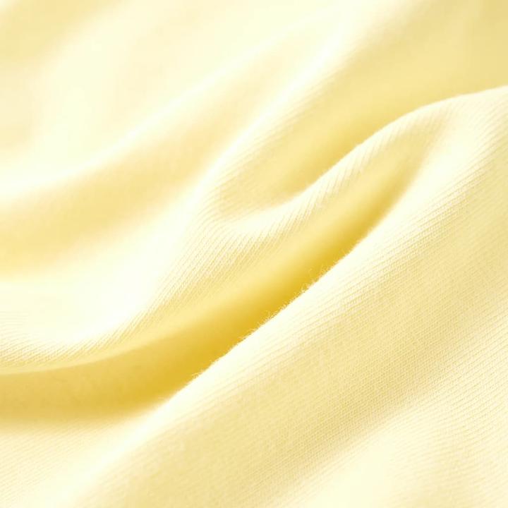 Immagine prodotto VidaXL Maglietta da bambino giallo pallido 128,Materiale: 95 % cotone. 5 (128)