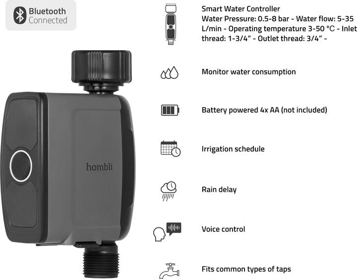 Productafbeelding Hombli Smart Water Controller 2 (Irrigatiecomputer)