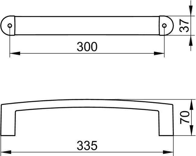 Produktbild Keuco Haltegriff Elegance 30 cm verchromt 11607010000