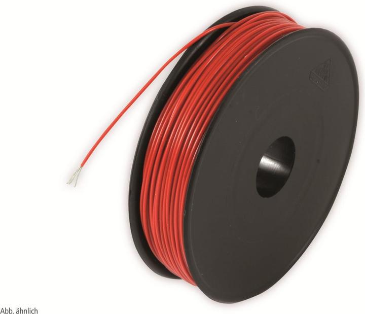 Rautronic Stranded wire, 1x1.00, 100m spool, red, LIYV (100 m)
