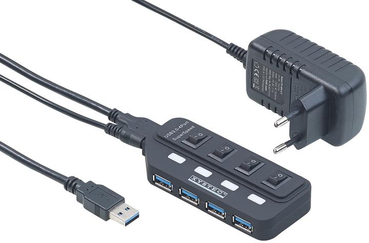 Xystec Active USB 3.0 Hub (USB-A, 4 Ports)