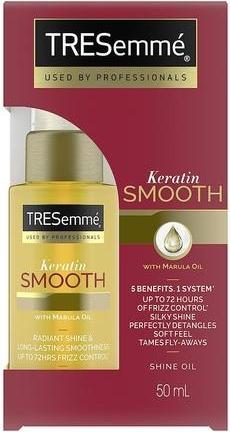 Actual product image Tresemmé Pro Collection Keratin Smooth Shine Oil with Keratin and Marula Oil for Soft, Shiny, Frizz- (50 ml)