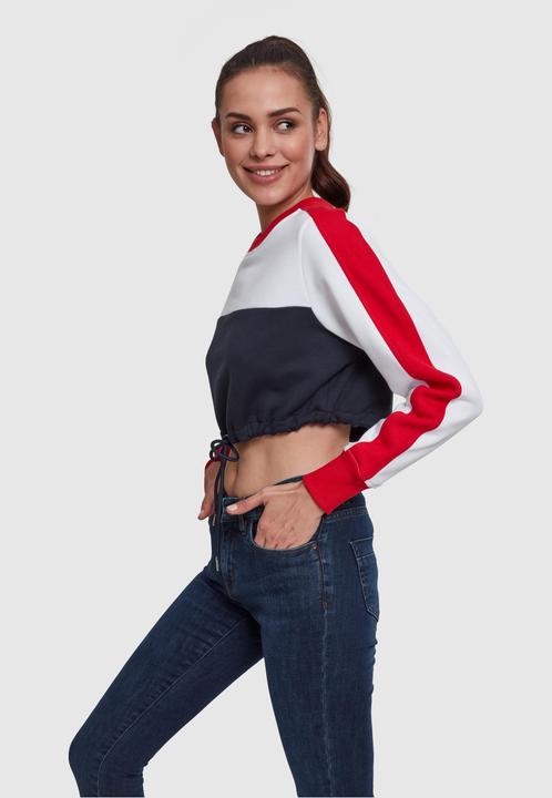 Image du produit Urban Classics Ladies Cropped 3-Tone Stripe Crew (XL)