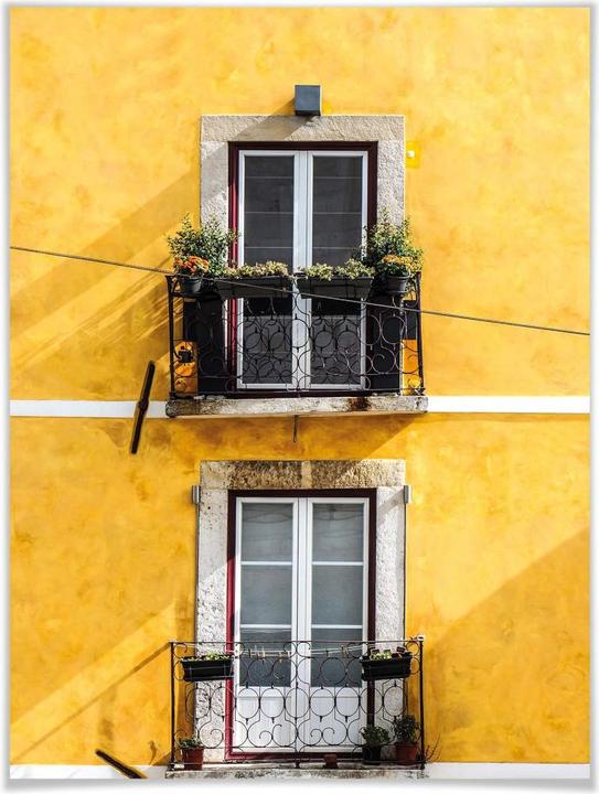 Produktbild Trenddeko Die gelbe Hausfassade (24 x 30 cm)