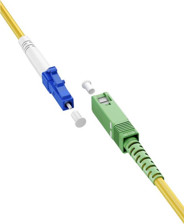 Produktbild Goobay Glasfaserkabel FTTH, Singlemode OS2 Yellow, Gelb Simplex, 10 m (S/UTP, 10 m)