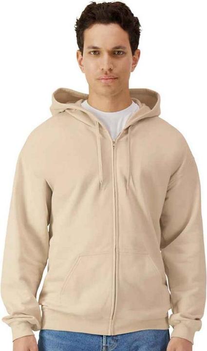 Gildan Hoodie mit durchgehendem Reissverschluss Weiche Haptik (XL)