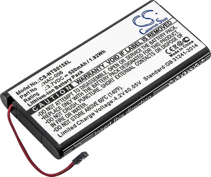 Produktbild CS Cameron Sino Battery for Nintendo Switch HAC-015 et. al, 520mAh, NTS015XL (Switch)