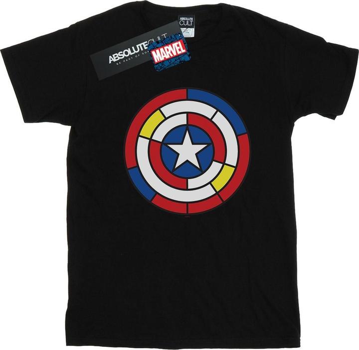 Captain America Stained Glass Shield TShirt (5XL)