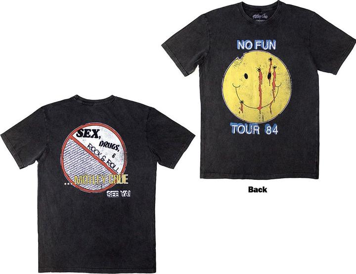 Produktbild Motley Crue No Fun Tour 84 Stone Wash (L)