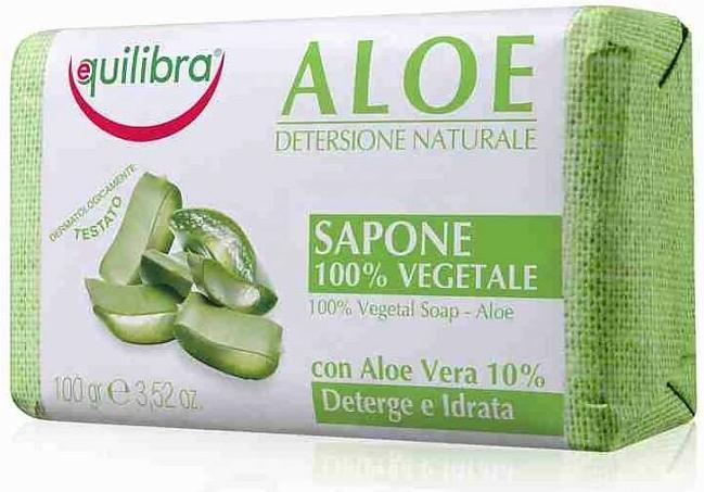 Actual product image Equilibra Aloe Detersione Naturale 100% Vegetal Soap Aloe Soap 100G (Liquid soap)