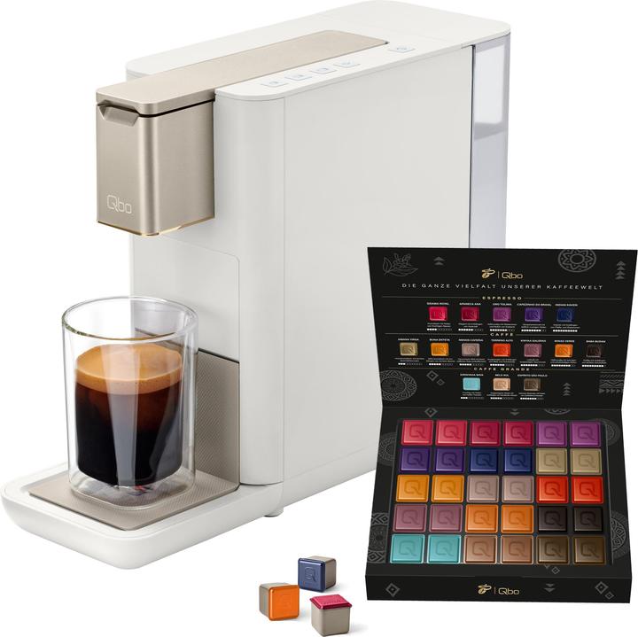 Produktbild Tchibo Qbo ICONIC Kapselmaschine inkl. 30 Kapseln, Light Gold