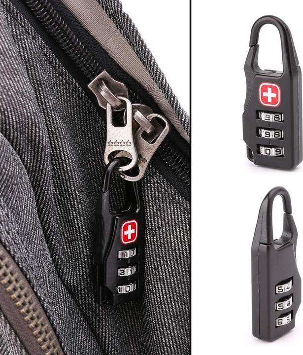 Produktbild ASMI Mini Zahlenschloss mit 3-stelliger Zahlenkombination
