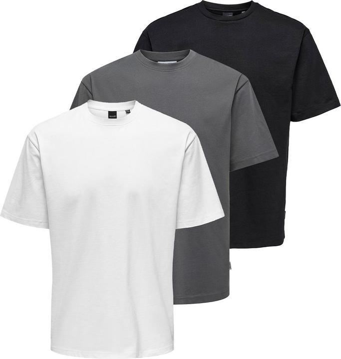 Only & Sons 3er Pack Onsfred T-Shirt