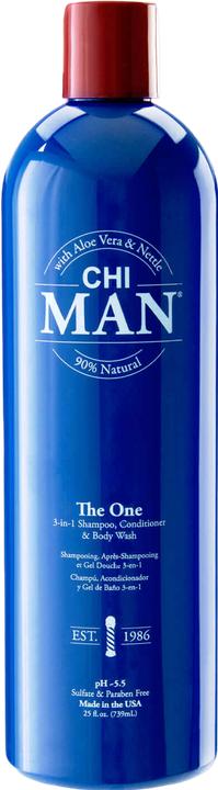 CHI MAN 3-in-1 Shampoo, Conditioner, Bodywash 739 (739 ml, Liquid shampoo)