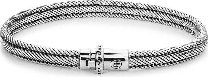 Rebel & Rose Armband Demeter Small RR-BR032-S-L+ Herren (20 cm, Plata Esterlina 925)