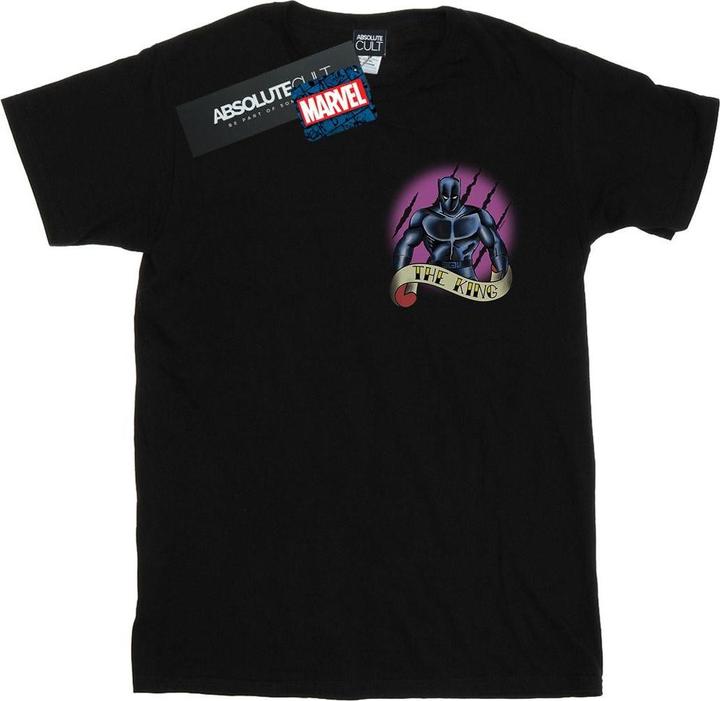 Black Panther Tattoo Breast Print TShirt (4XL)