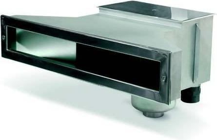 Produktbild Astral Pool Edelstahl-Skimmer mit schmaler Mündung 550 bis 500 für Beton- und Fliesenschwimmbad 56313 A-500