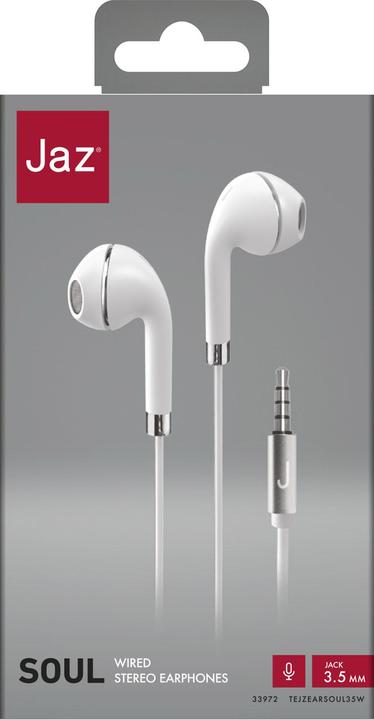 Immagine prodotto JAZ Auricolari a filo Soul con microfono integrato e connessione jack da 3,5 mm (Cablato)