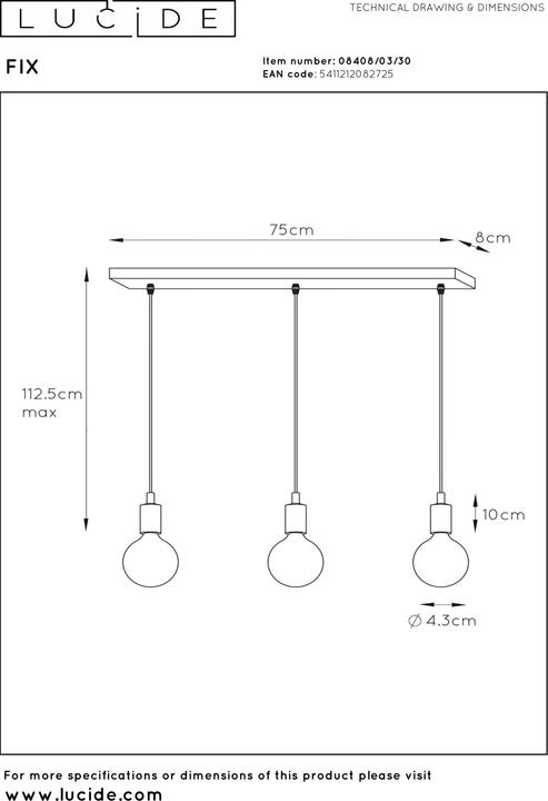 Produktbild Lucide Fix Multiple (E27)