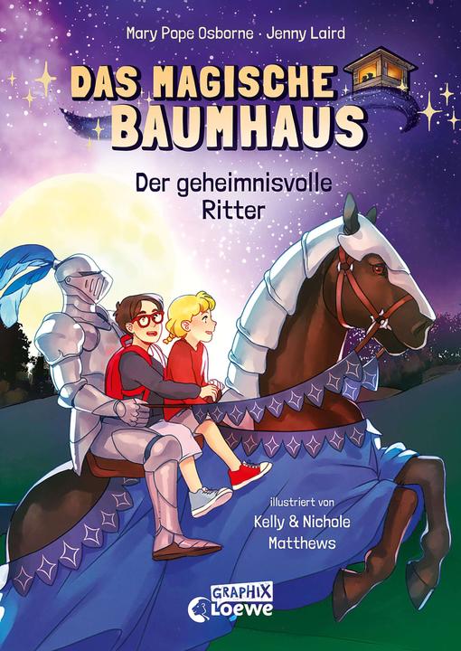 Produktbild Das magische Baumhaus (Comic-Buchreihe Band 2) - Der geheimnisvolle Ritter (Deutsch, Mary Pope Osborne, Loewe Graphix, Kelly Matthews, Jenny Laird, Nichole Matthews, 2022)