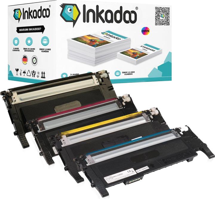 Image du produit Inkadoo Toner multipack compatible avec Samsung CLT-P4072C/ELS / P4072C contient 4x cartouche de toner (CMJN)