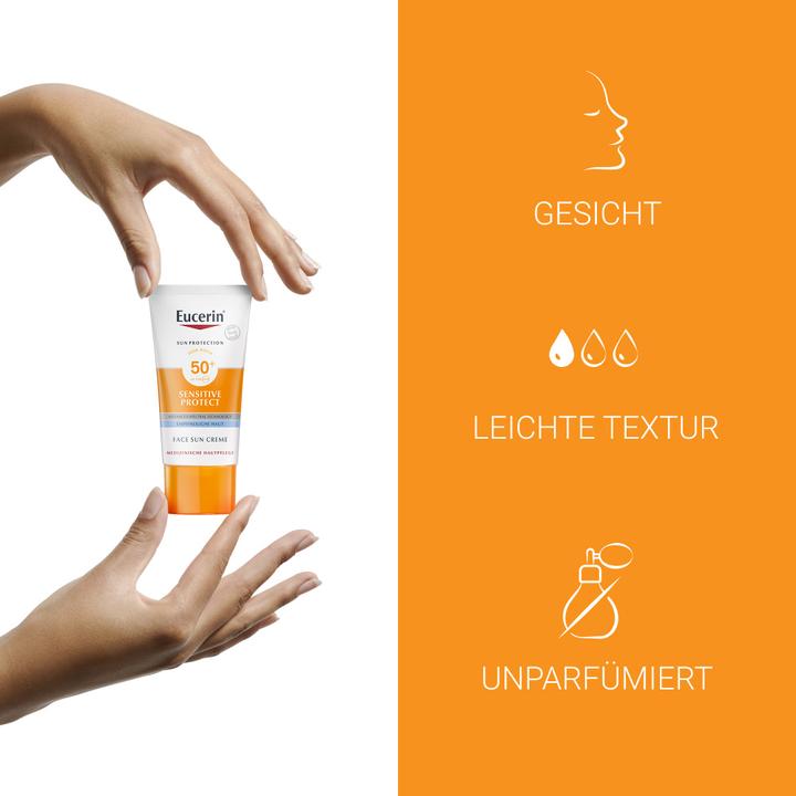 Actual product image Eucerin Sensitive Protect (Sun cream face, SPF 50, 50 ml, 67 g)