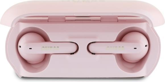 Actual product image Guess Wireless headphones Elongated Metallic ENC TWS Bluetooth Headset - Pink (ANC, 26 h, Wireless)