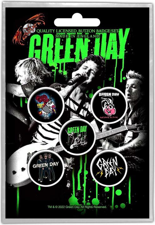 Green Day AnsteckerSet Revolution 5erPack Metall Kunststoff