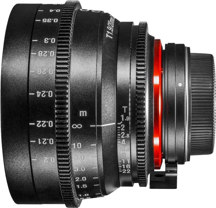 Actual product image Samyang XEEN 20mm T1.9 FF Cine Canon (Canon EF, Micro Four Thirds, full size, APS-C / DX)