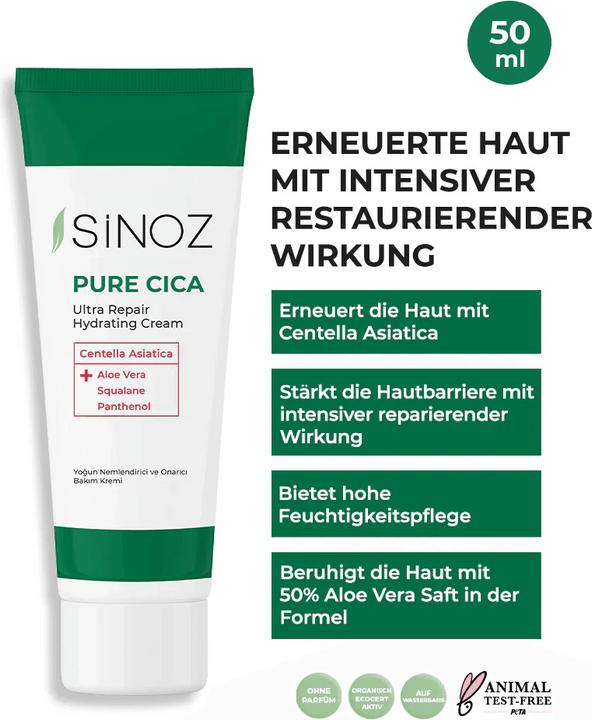 Energy Label Sinoz Pure Cica Ultra Repair Cream (50 ml, Face toner)