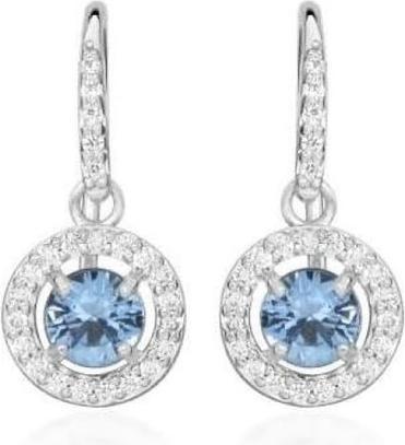 Silver Cat Elegant silver earrings with cubic zirconia SC490