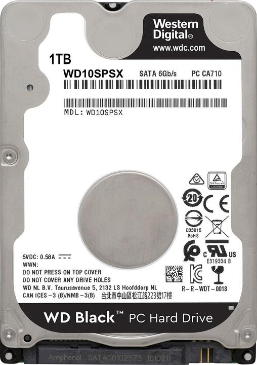 Image du produit WD Noir (1 To, 2.5", SMR)