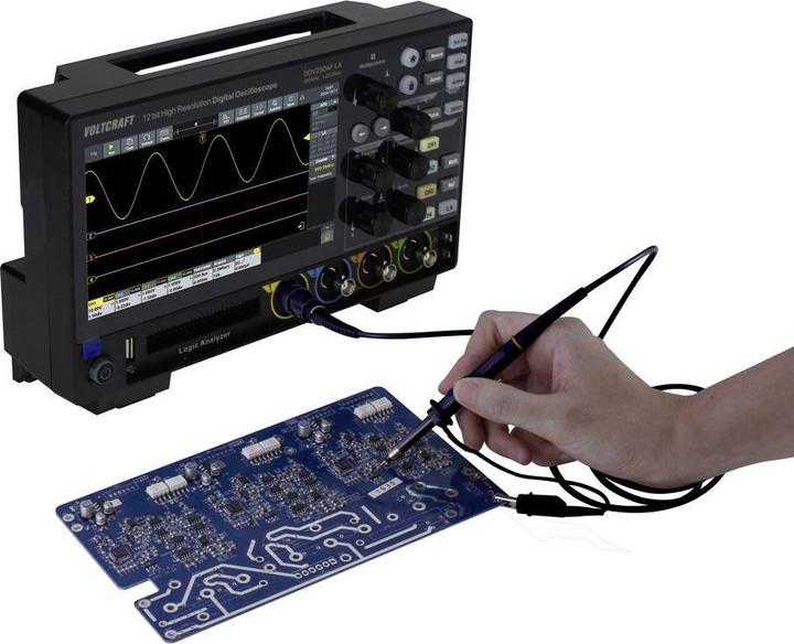 Actual product image Voltcraft DOV2504F LA Digital-Oszilloskop 250 MHz 4-Kanal 1.25 GSa/s 100 Mpts 1 (CAT II)