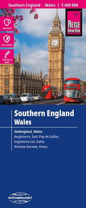 Produktbild Landkarte Südengland, Wales (1:400.000)