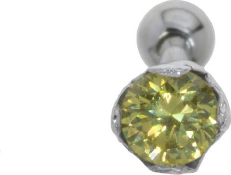 Bijouteria Ohrpiercing (Zirkonia, Messing mit Silberbeschichtung, Chirurgenstahl 316L)