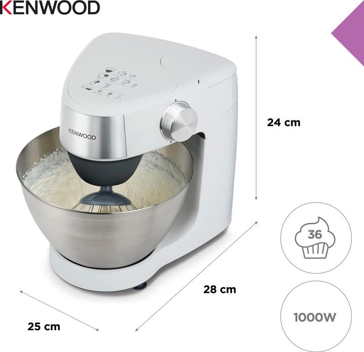 Image du produit Kenwood KHC29. Processeur de nourriture Acier inoxydable, Blanc (1000 W)