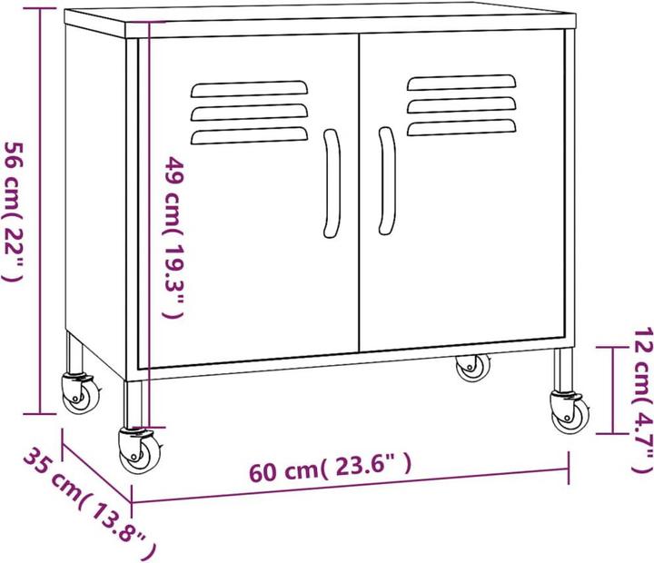 Produktbild VidaXL Schrank (60 x 35 x 56 cm)