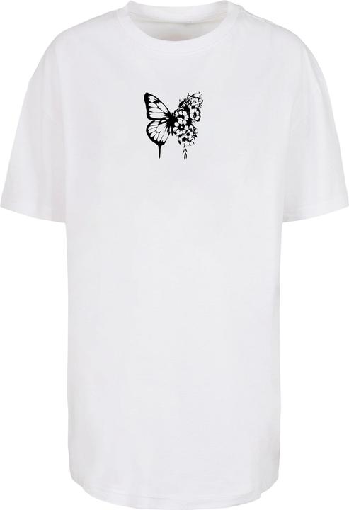 Actual product image Merchcode Ladies Flowers Bloom Oversized Boyfriend Tee - 118385 (S)