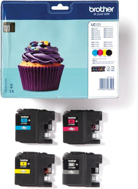 Image du produit Brother LC-123VALBP Value Pack (M, CF, C, Y)