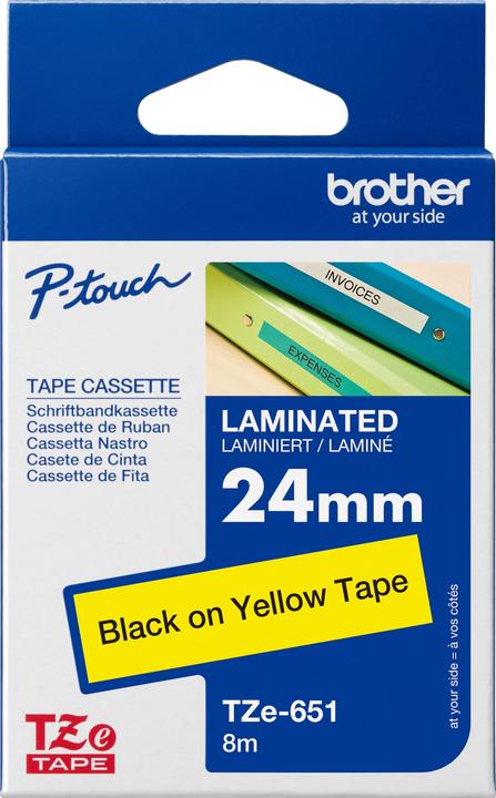 Produktbild Brother Tze-651 (2.40 cm, Gelb, Schwarz)