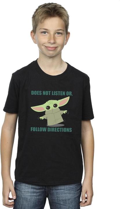 Produktbild Star Wars The Mandalorian Grogu Does Not Listen TShirt Jungen (140, 146)