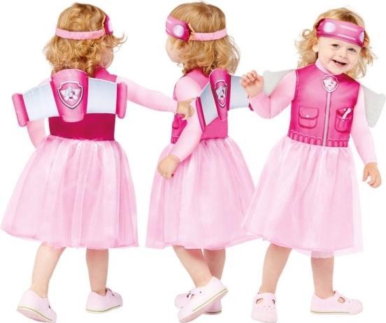 Produktbild Amscan Baby-Kostüm Skye aus Paw Patrol, Kleid, Flügel, Haarreif, Serie, Helfer auf vier Pfoten, Hu (98)
