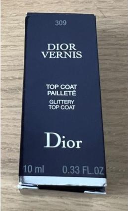 Actual product image Dior Christmas 22 Vernis Top Coat No 309 (309, Top coat)