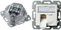 Actual product image Telegärtner TELEGAERTNER UPDose Cat6/Cl.E double 2xRJ45 alpinwhite AMJ45 (25.16.8650)
