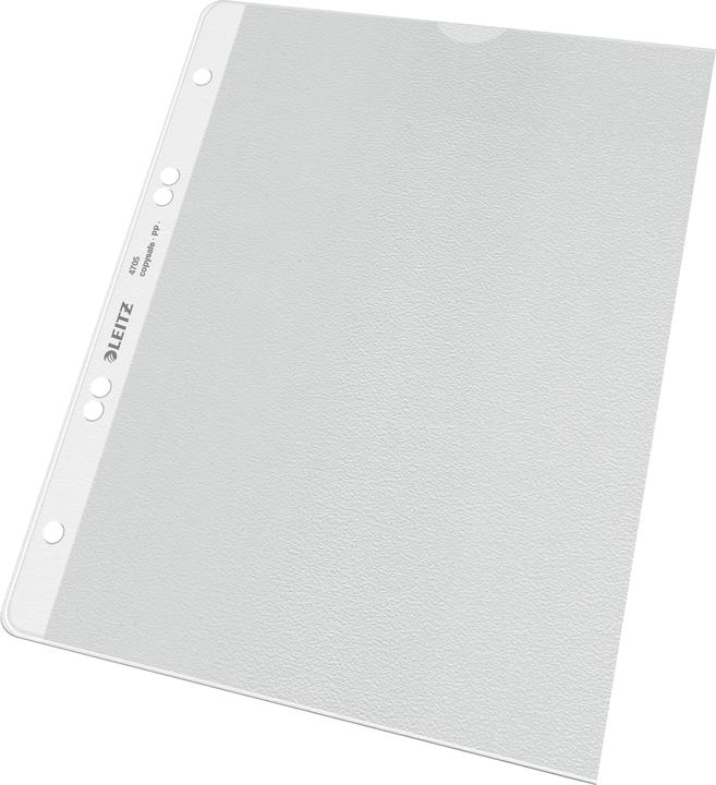 Immagine prodotto Leitz Busta per brochure extra forte, A5, PP, grana, 0,13 mm aperta, a prova di documento, perforazione: (A5, 100 x)