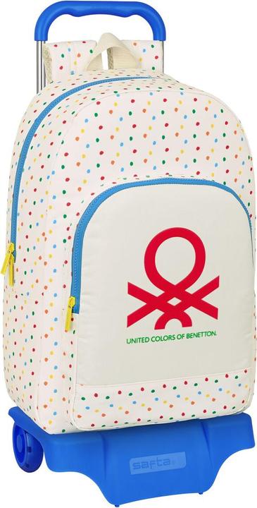 Benetton Schulrucksack mit Rädern Topitos (30 x 46 x 14 cm) (14 l)