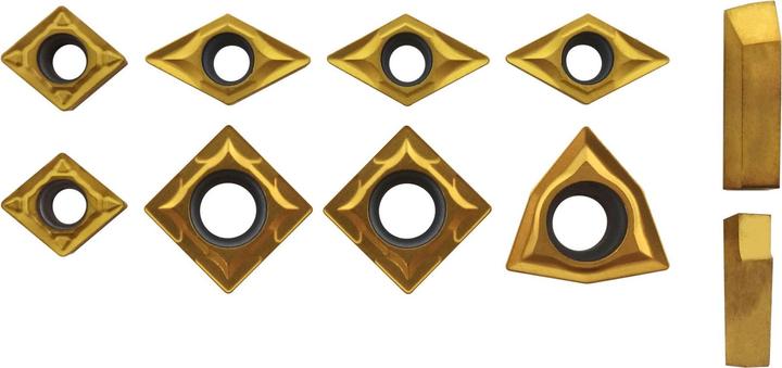 Actual product image Paulimot Schneidplatten für die Drehmeissel-Sets 10 mm und 12 mm, 10-teilig